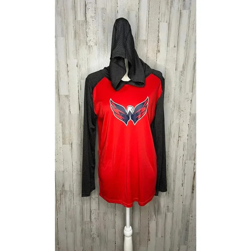 NWT NHL Washington Capitals‎ Youth Size XL Red Hooded Pullover Jacket